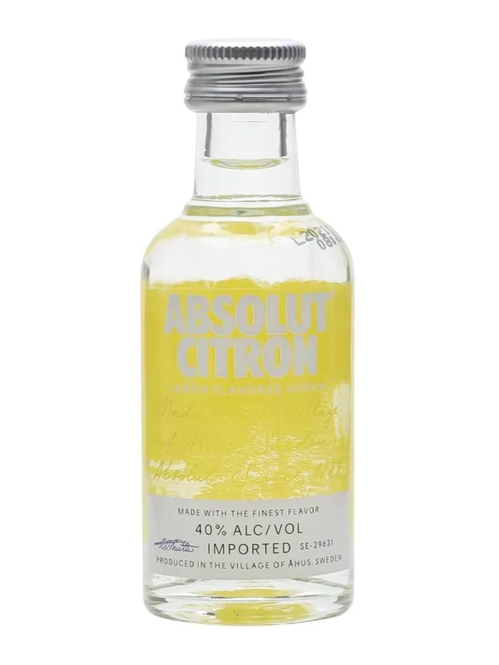 Absolut-Citron-Vodka-Miniature Absolut Citron Vodka Miniature