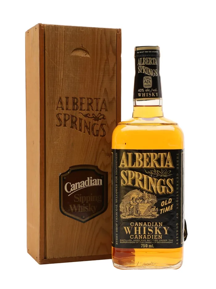 Alberta-Springs-Canadian-Whisky-Bot.1980s Alberta Springs Canadian Whisky Bot.1980s