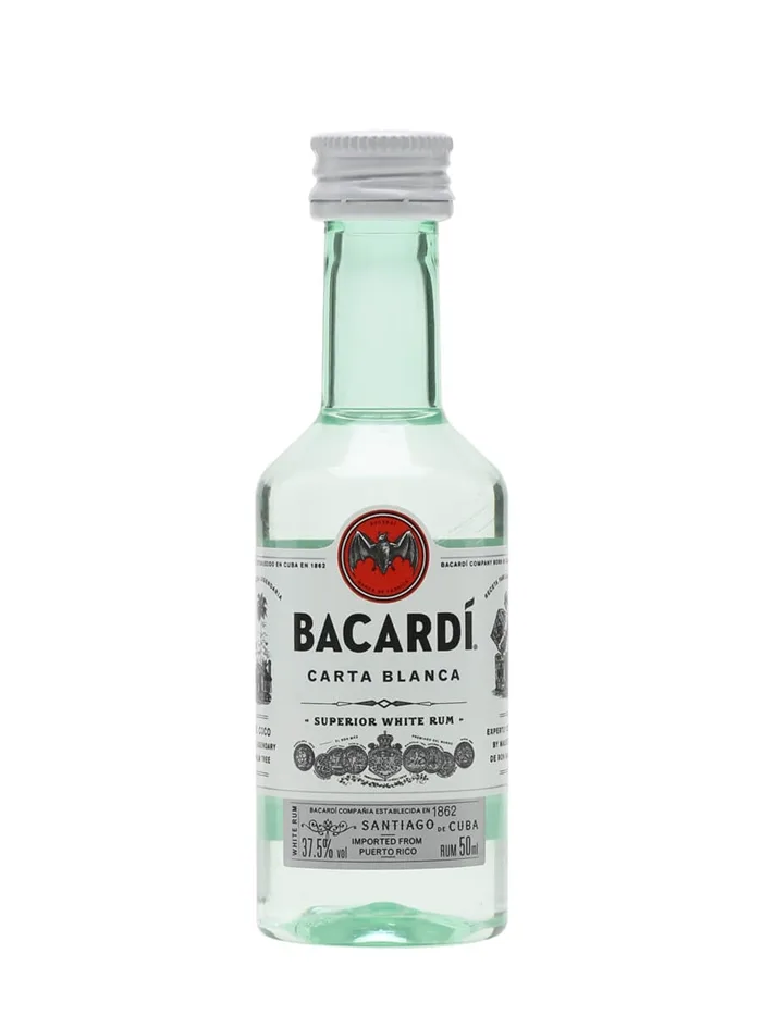 Bacardi-Carta-Blanca-Rum-Miniature Bacardi Carta Blanca Rum Miniature