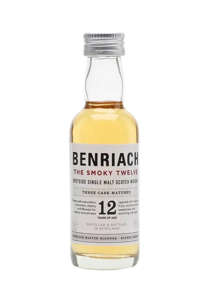 Benriach-The-Smoky-Twelve-12-Year-Old-Miniature Benriach The Smoky Twelve 12 Year Old Miniature
