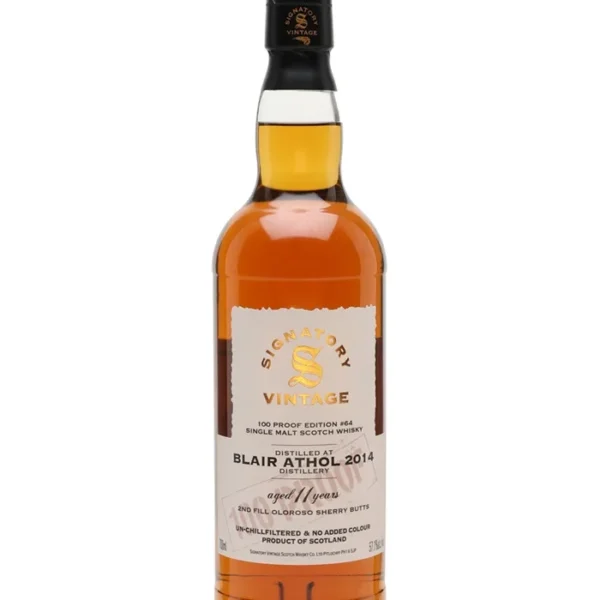 Blair Athol 2014 11 Year Old Signatory 100 Proof Edition #64