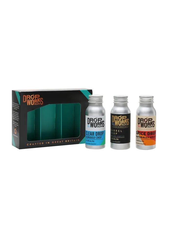 Drop-Works-Rum-Triple-Miniature-Gift-Set-3x5cl Drop Works Rum Triple Miniature Gift Set 3x5cl