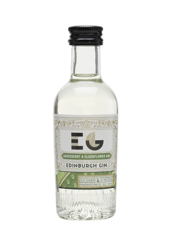 Edinburgh-Gooseberry-and-Elderflower-Gin-Miniature Edinburgh Gooseberry and Elderflower Gin Miniature