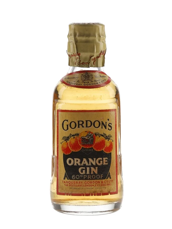 Gordons-Orange-Gin-Miniature-Bot.1960s Gordon's Orange Gin Miniature Bot.1960s
