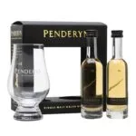 Penderyn Madeira Finish 2 Miniatures and Glass Set