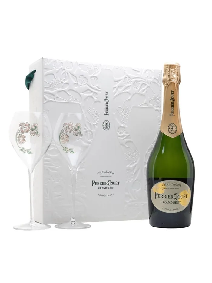 Perrier-Jouet-Grand-Brut-Champagne-Glass-Set Perrier-Jouet Grand Brut Champagne Glass Set