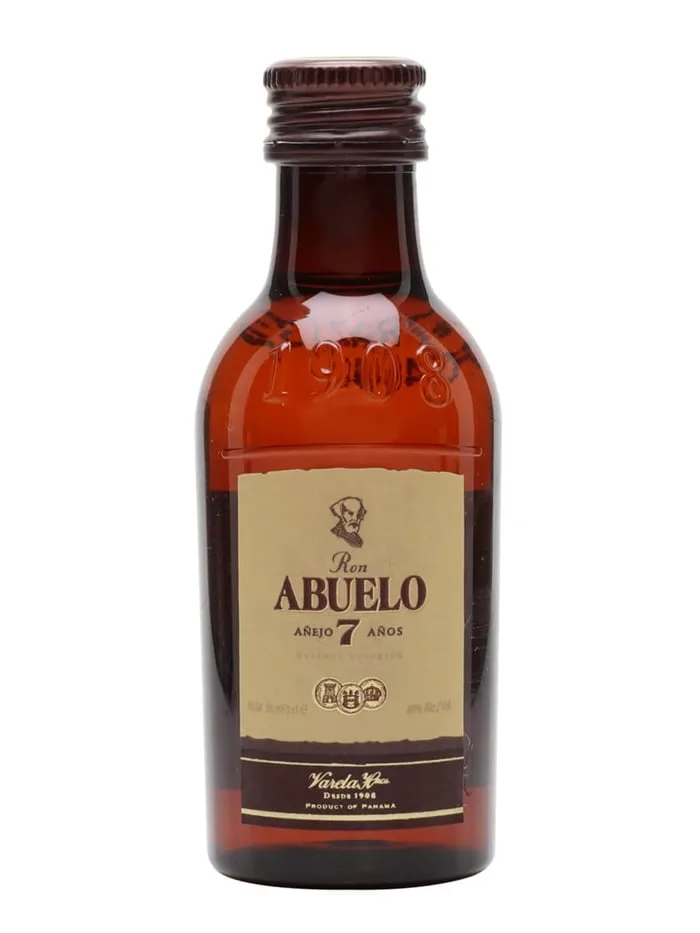 Ron-Abuelo-7-Year-Old-Anejo-Rum-Miniature Ron Abuelo 7 Year Old Anejo Rum Miniature