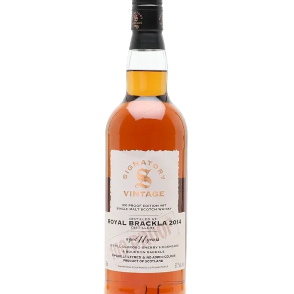 Royal Brackla 2014 11 Year Old Signatory 100 Proof Edition 67