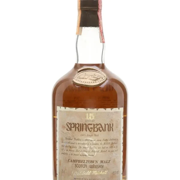 Springbank 15 Year Old Dumpy Bottle Bot.1980s