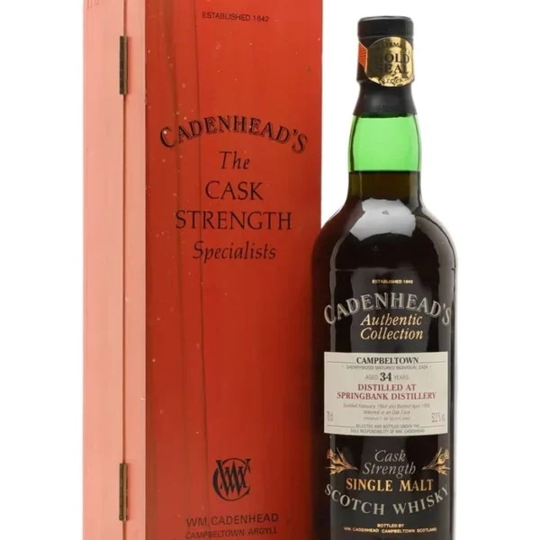 Springbank 1964 34 Year Old Sherry Cask Cadenhead's