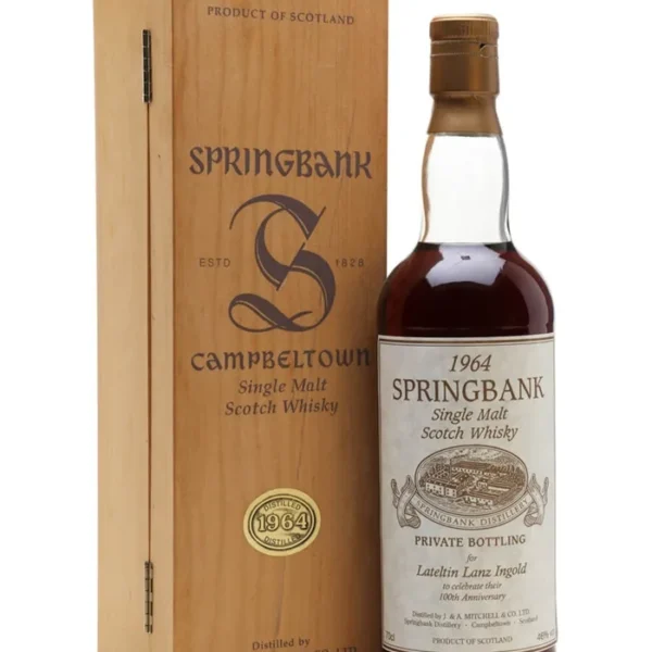 Springbank 1964 Lateltin Lanz Ingold 100th Anniversary