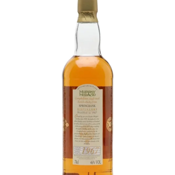Springbank 1967 31 Year Old Cask #1315 Murray McDavid