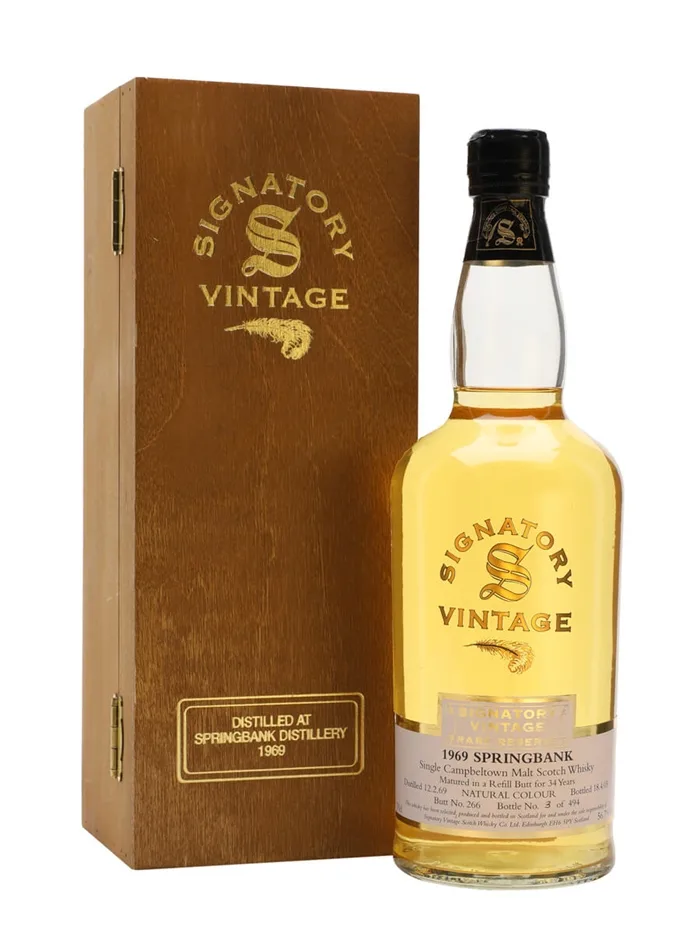 Springbank-1969-34-Year-Old-Cask-266-Signatory Springbank 1969 34 Year Old Cask #266 Signatory