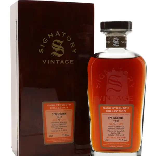Springbank 1970 37 Year Old Sherry Butt #1621