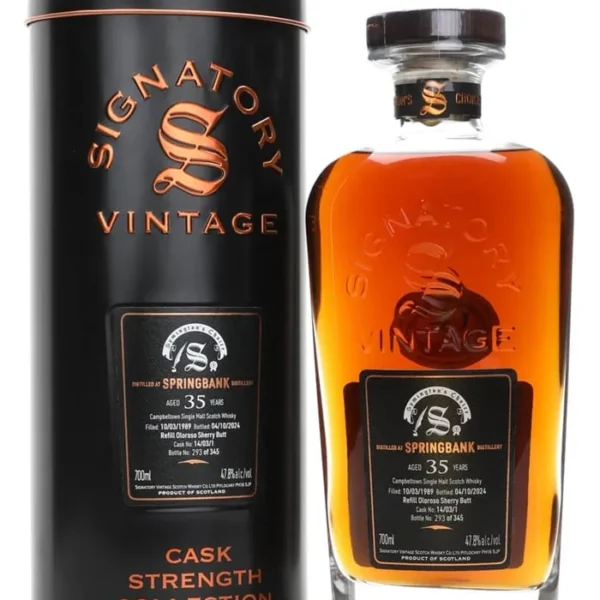 Springbank 1989 35 Year Old Cask #14 03 1 Signatory Symington’s Choice