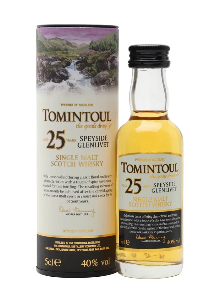Tomintoul-25-Year-Old-Miniature Tomintoul 25 Year Old Miniature